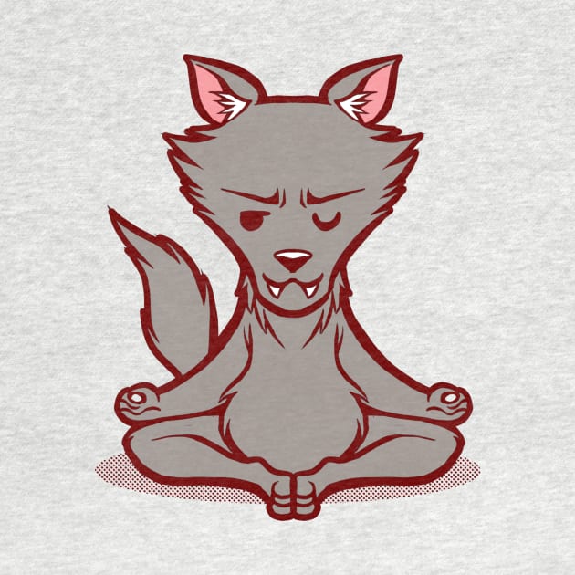 Wolf Animals Meditation Zen Buddhism by Tobe_Fonseca